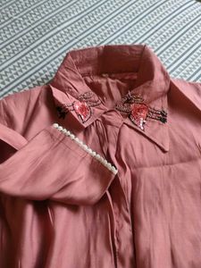unused Pink Embroidered cordset