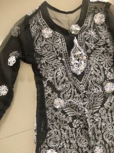 Heavy Gota Patti And Thread Work Georgette Kurti