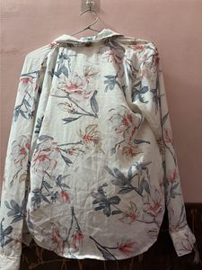 Floral Print Button-Up Shirt