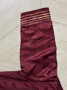 Maroon Kurta Skirt Set