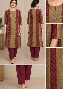 Elegant Printed Kurta with Pants