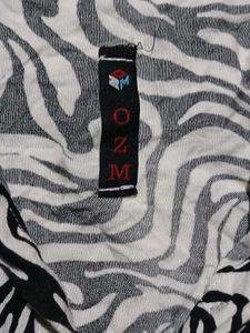 Black &amp; White Patterned shirt