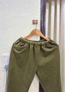 Winter Olive Green Comfortable Trousers
