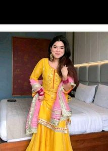Vibrant Yellow Kurta Set with Dupatta