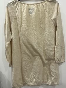 Cream Textured Boho Top