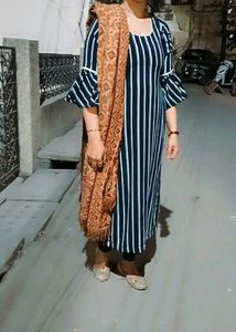 Striped Women's kurti