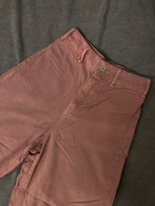 ZARA Dusty Pink Wide Leg Denim Jeans