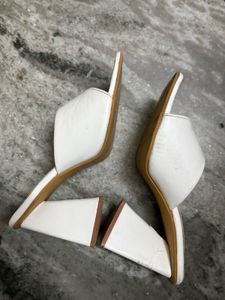 Chic White Mules