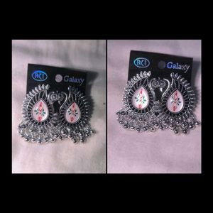 Elegant Gemstone &amp; Pearl Drop Earrings