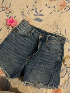 Blue Denim Shorts