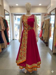 Beautiful Pink Anarkali Gown