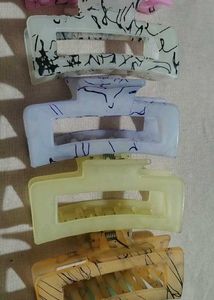 Set of 6 Pastel Claw Clips
