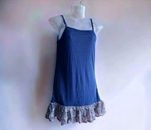 Imported Long Camisoles With Frilled Border