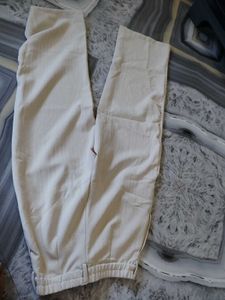 Chic Cream Textured Palazzos