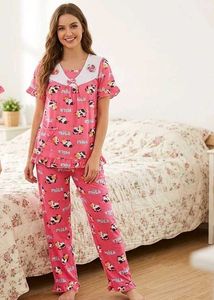 Cute Cow Print Pajama Set