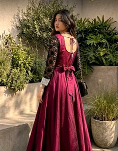 Elegant Maroon Ethnic Gown