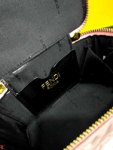 FENDI**FF MONOGRAM QUILTED VANITY NAPPA BAG*