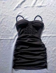 Black corset Mini Dress