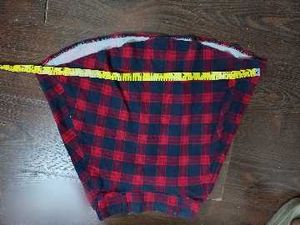 Red &amp; navy Plaid Skirt