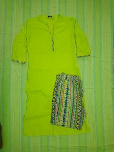 Green Kurta Set