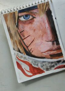 anime painting realistic potrait