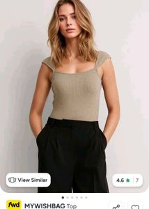 Beautiful beige and tan colour crop top