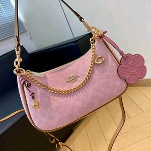 Coach Pink Monogram Hobo Bag