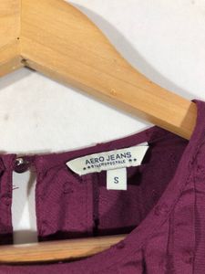 Burgundy Casual Top(Women’s)