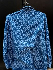 Blue Patterned Shirt