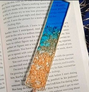Handmade Resin Bookmark.