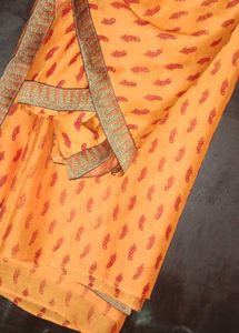 Printed Women Saree With Dori Blouse