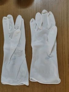 Brand New White Silicone Gloves