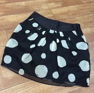 Chic Polka Dot Mini Skirt