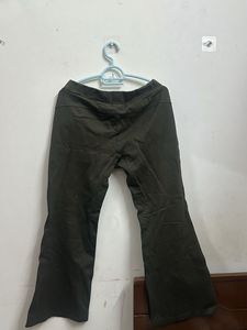 Dark Green Flared Pants