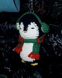 Crochet Penguin Keychain