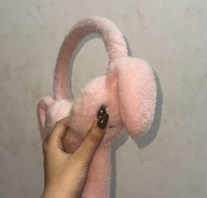 Cute Pink Bunny Earmuffs
