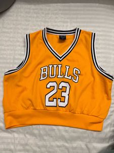 Bulls 23 Cropped Jersey Tank