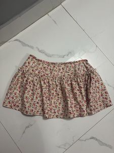 Floral Mini Skirt