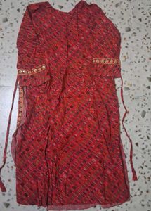 Stunning Red Ethnic Kurta