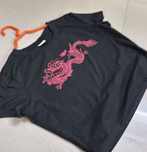 Dragon Graphic Cropped T-Shirt