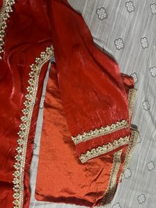 Elegant Orange Kurta Set with Dupatta