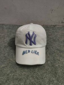 White MLB Like Cap