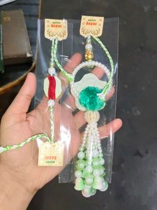 Beautiful Green Rakhi Bracelet