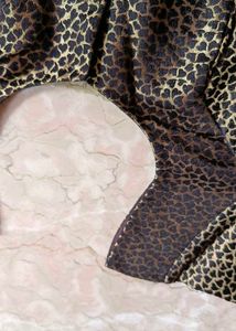 Elegant Black &amp; Gold Brocade Blouse