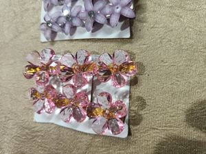 Cute Floral Hair Clips &amp; Earrings Set