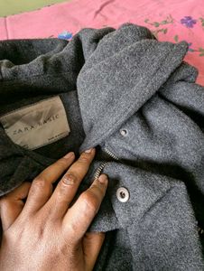 💸🩶ZARA DARK GRAY WOOL COAT🩶💸