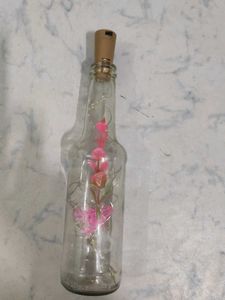 Glass Bottle Lamp with Fairy Lights