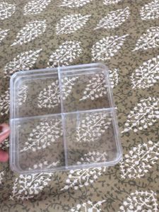 Clear 4 Compartment Storage Container