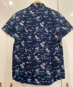 Men's Tropical Print Short Sleeve Shirt