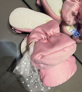 2 Adorable Pink Baby Shoes Set